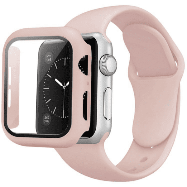 hitechdoctor.com Πλαστική Θήκη για Apple Watch Πράσινο Ροζ